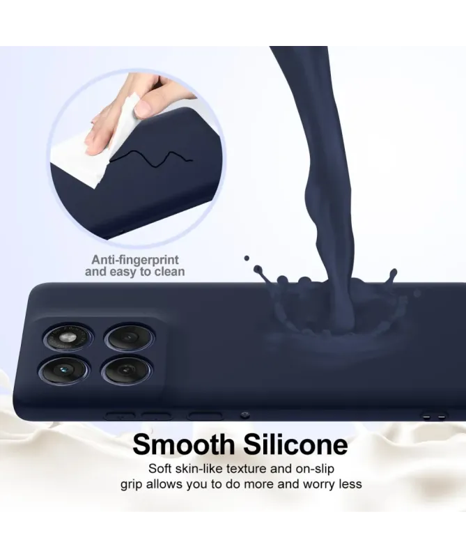 Coque Motorola Edge 60 / 60 Fusion Silicone Liquide MagSafe, Lanière