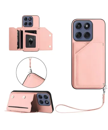 Coque Motorola Edge 60 / 60 Fusion AUDE Lanière multi compartiments