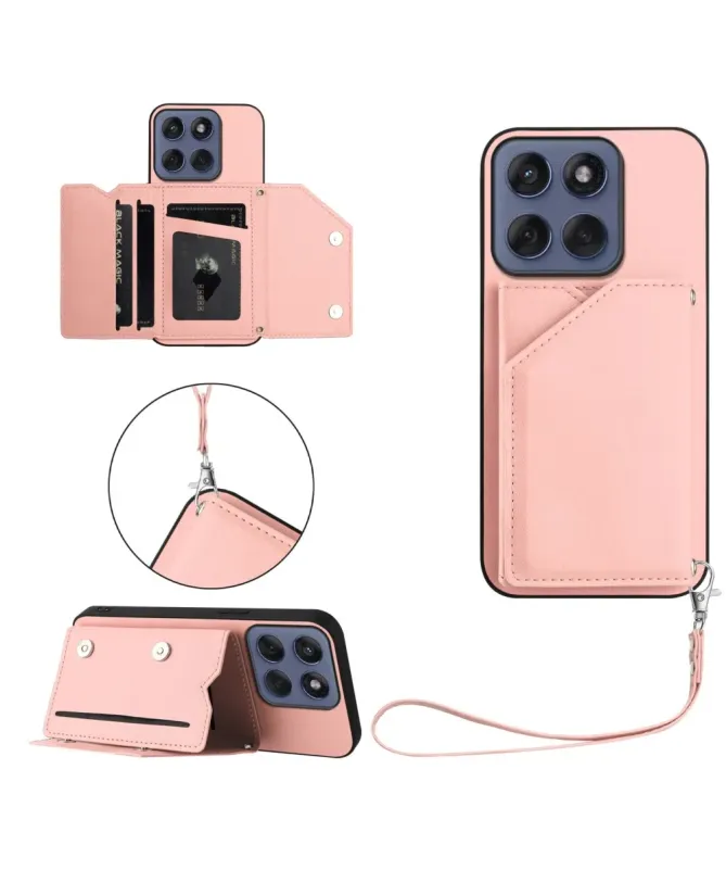 Coque Motorola Edge 60 / 60 Fusion AUDE Lanière multi compartiments
