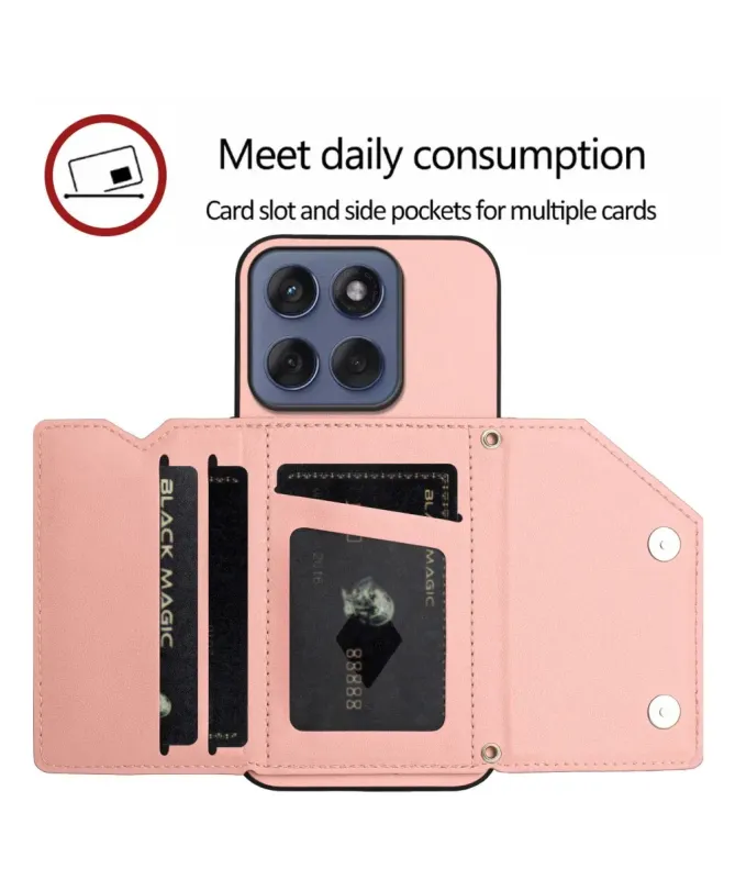Coque Motorola Edge 60 / 60 Fusion AUDE Lanière multi compartiments