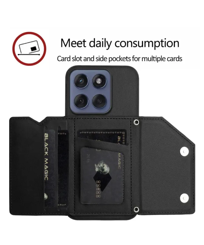 Coque Motorola Edge 60 / 60 Fusion AUDE Lanière multi compartiments