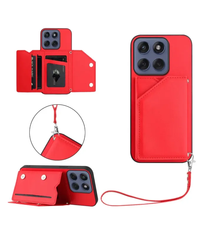 Coque Motorola Edge 60 / 60 Fusion AUDE Lanière multi compartiments