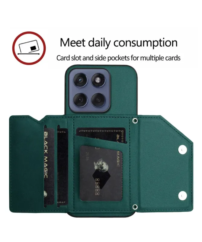 Coque Motorola Edge 60 / 60 Fusion AUDE Lanière multi compartiments