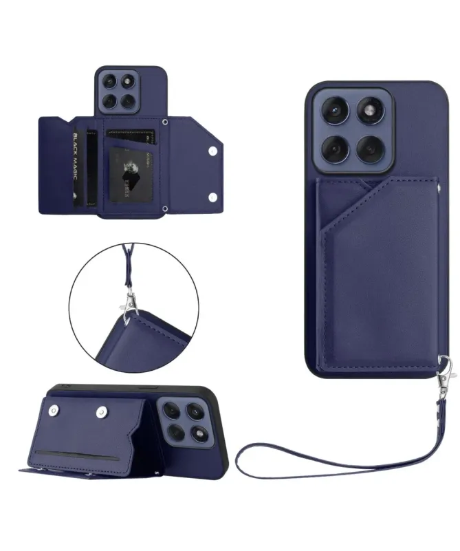 Coque Motorola Edge 60 / 60 Fusion AUDE Lanière multi compartiments