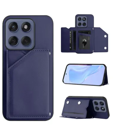 Coque Motorola Edge 60 / 60 Fusion AUDE Lanière multi compartiments Bleu marine - photo 27