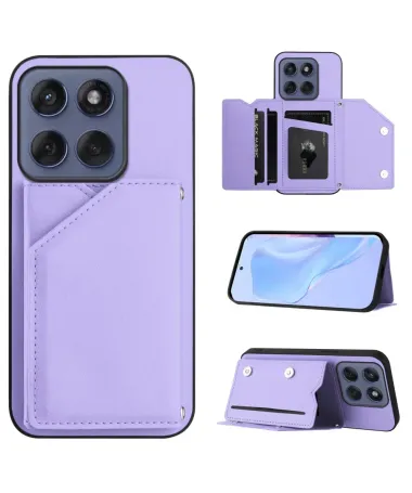 Coque Motorola Edge 60 / 60 Fusion AUDE Lanière multi compartiments Violet clair - photo 33