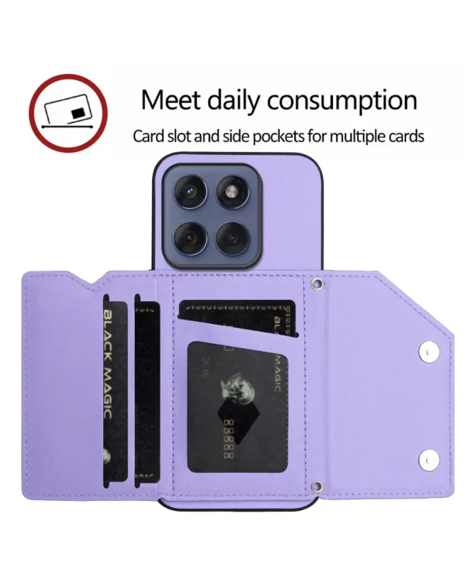 Coque Motorola Edge 60 / 60 Fusion AUDE Lanière multi compartiments