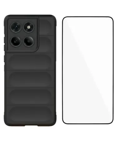 Coque Motorola Edge 60 Fusion Rugged silicone avec verre trempé