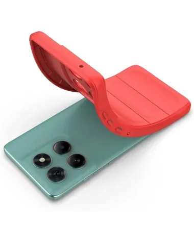 Coque Motorola Edge 60 Fusion Rugged silicone avec verre trempé Rouge - photo 6