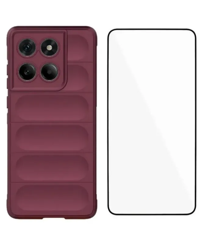 Coque Motorola Edge 60 Fusion Rugged silicone avec verre trempé