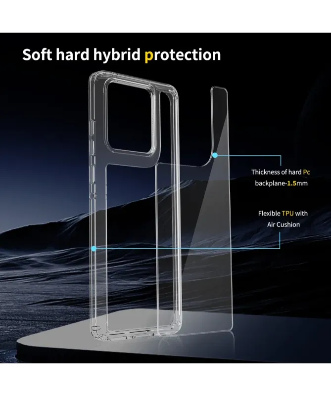 CLARION | Coque Transparente pour Motorola Edge 60 / Edge 60 Fusion