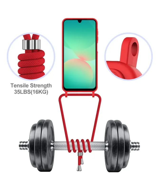 Coque Samsung Galaxy A56 5G / Galaxy A36 5G Silicone Liquide à Cordon 