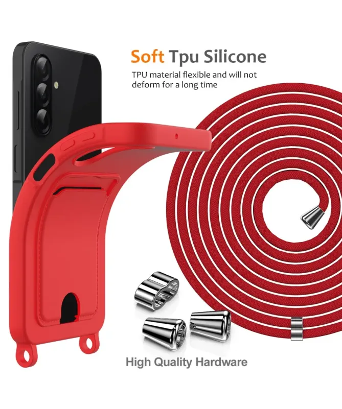Coque Samsung Galaxy A56 5G / Galaxy A36 5G Silicone Liquide à Cordon 