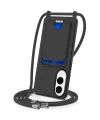 Coque Samsung Galaxy S25 Edge Silicone Liquide à Cordon et Porte-carte
