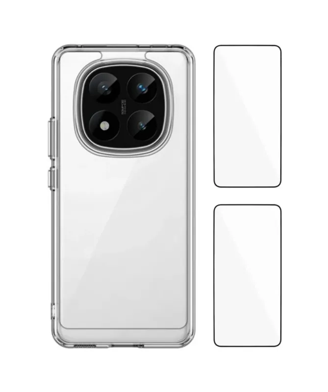Coque Xiaomi Redmi Note 14 Pro Plus avec Verre Trempé (2 pcs) | Crista
