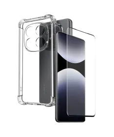 Pack Xiaomi Redmi Note 14 Pro Plus - Coque Transparente avec Verre Tre