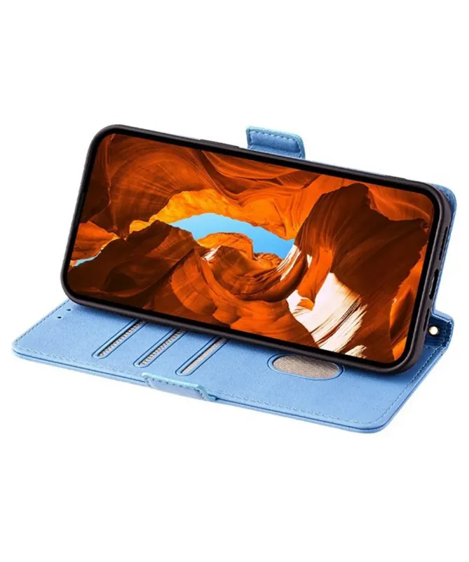 Housse Xiaomi Redmi Note 14 Pro Plus en simili cuir avec chaîne dorée