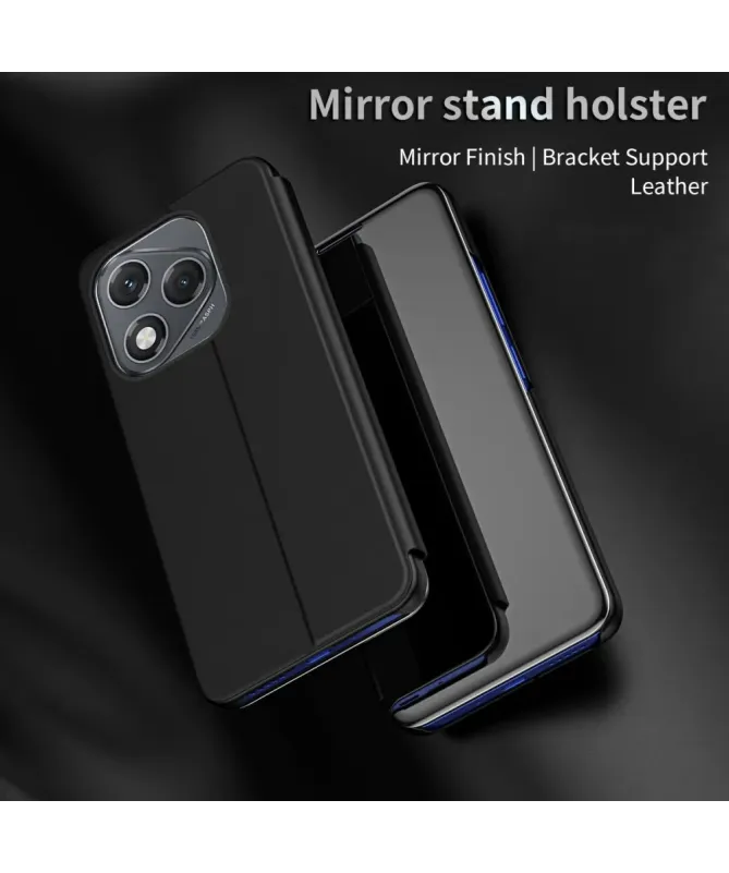 Coque Honor 400 Lite avec rabat effet miroir