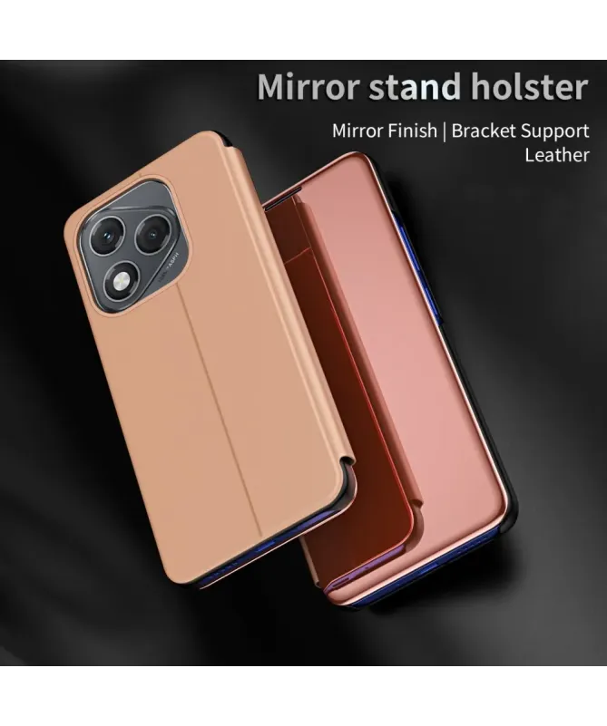 Coque Honor 400 Lite avec rabat effet miroir