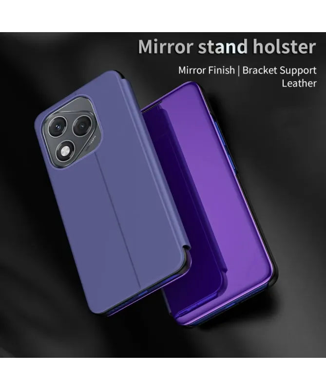 Coque Honor 400 Lite avec rabat effet miroir