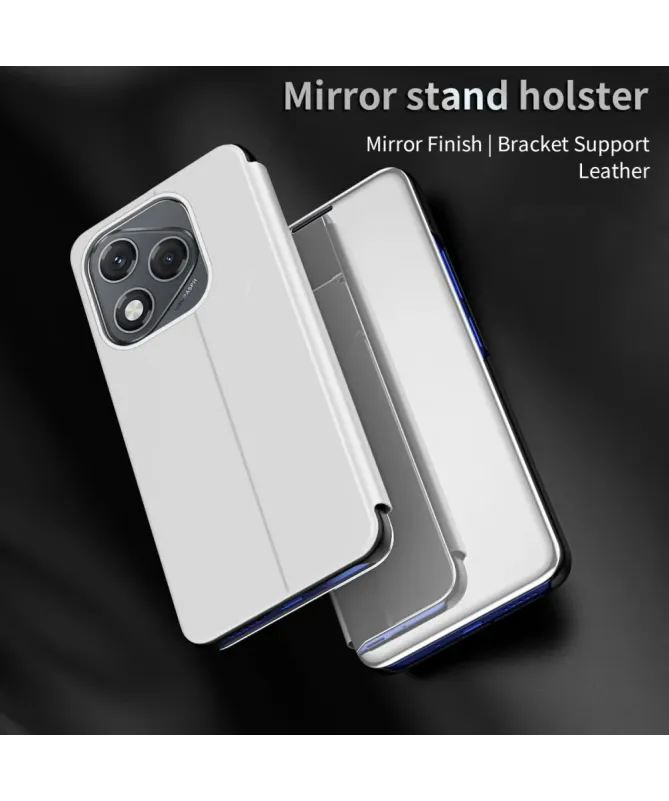 Coque Honor 400 Lite avec rabat effet miroir