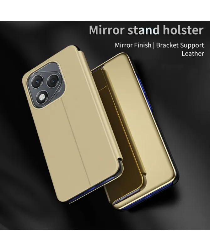 Coque Honor 400 Lite avec rabat effet miroir