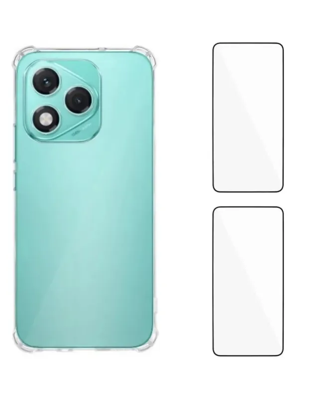 Pack Honor 400 Lite | Coque Coins Renforcés Transparente avec 2 Verre 