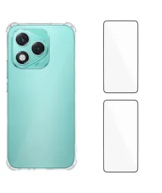 Pack Honor 400 Lite | Coque Coins Renforcés Transparente avec 2 Verre 