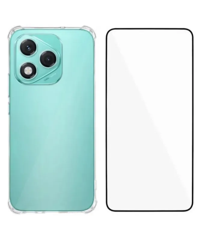 Pack Honor 400 Lite Coque Coins Renforcés Transparente avec Verre Trem