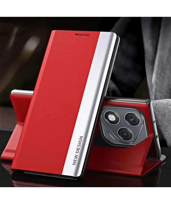 Etui Honor 400 Lite Business effet cuir Magnet