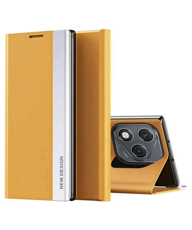 Etui Honor 400 Lite Business effet cuir Magnet