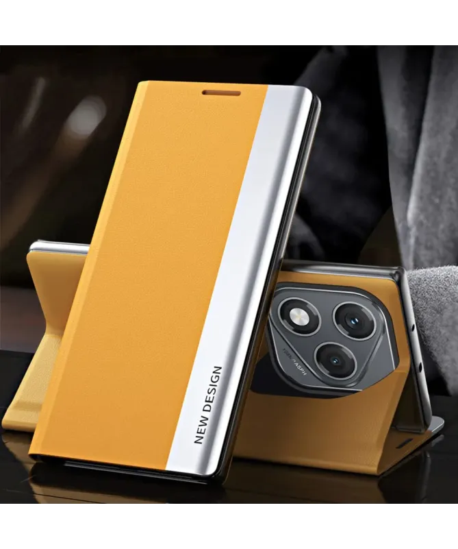 Etui Honor 400 Lite Business effet cuir Magnet