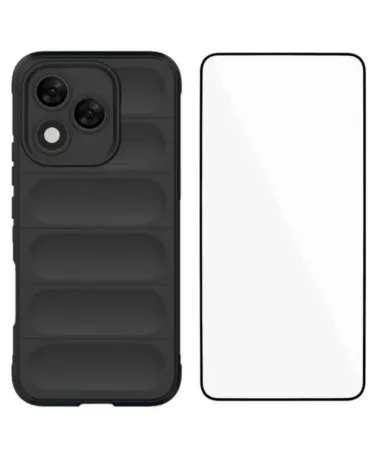 Coque Honor 400 Lite Rugged silicone avec verre trempé