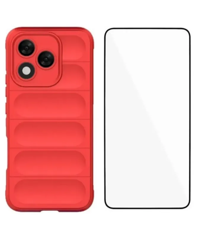 Coque Honor 400 Lite Rugged silicone avec verre trempé