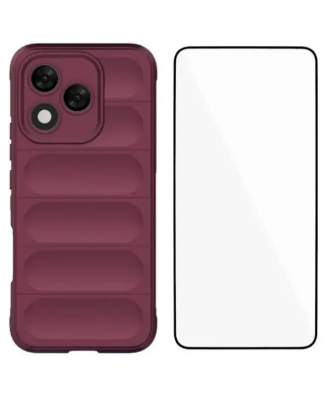 Coque Honor 400 Lite Rugged silicone avec verre trempé