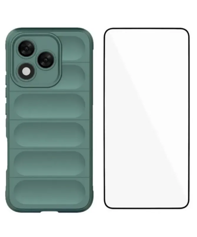 Coque Honor 400 Lite Rugged silicone avec verre trempé