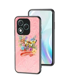 Coque Honor 400 Lite Papillon Jaune & Fleurs Tropicales
