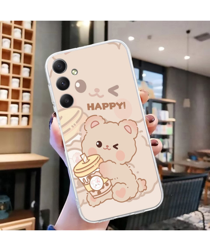Coque Samsung Galaxy A14 4G / 5G Happy Bear | Design Kawaii