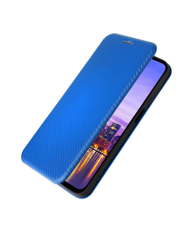 Flip Cover Samsung Galaxy A14 4G / 5G design fibre de carbone