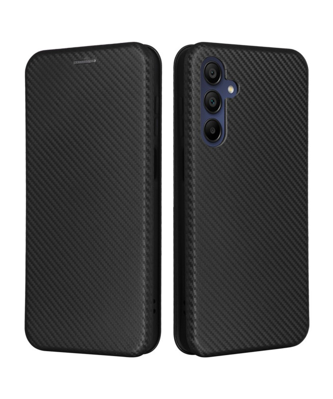 Flip Cover Samsung Galaxy A14 4G / 5G design fibre de carbone