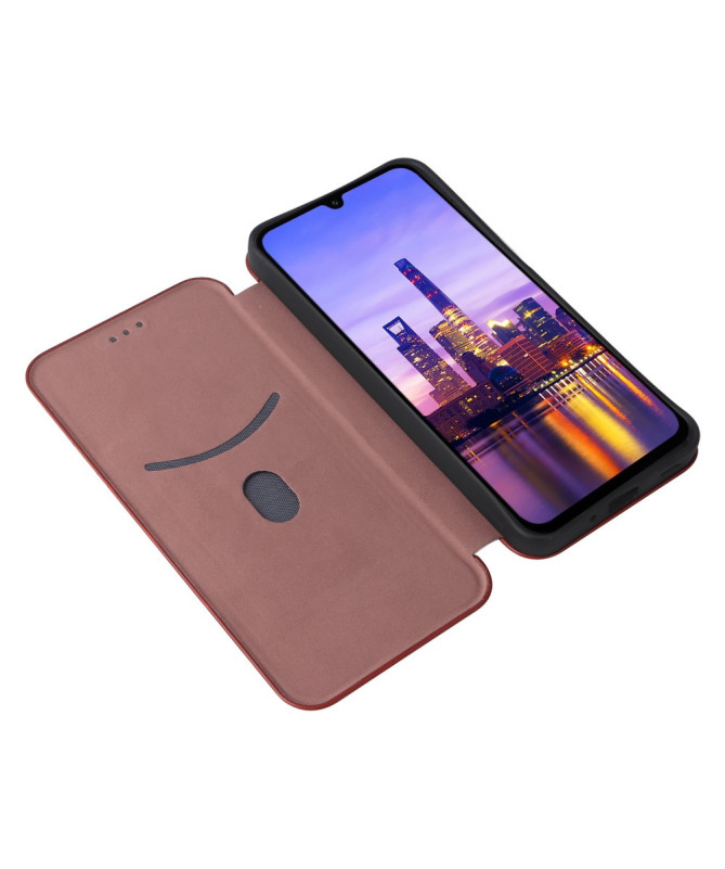 Flip Cover Samsung Galaxy A14 4G / 5G design fibre de carbone