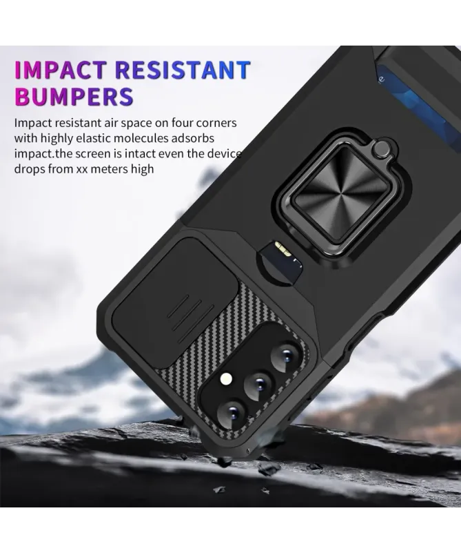 Coque Samsung Galaxy A14 5G / A14 4G Renforcée avec Support et Cache O
