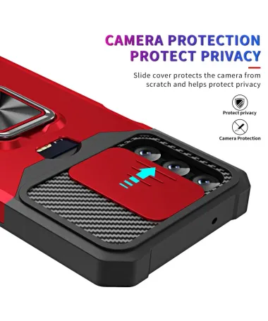Coque Samsung Galaxy A14 5G / A14 4G Renforcée avec Support et Cache Objectif Rouge - photo 7