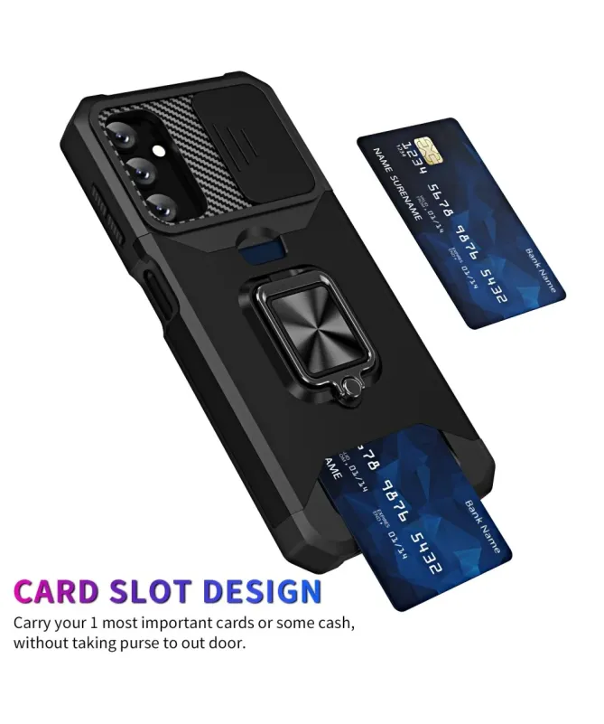 Coque Samsung Galaxy A14 5G / A14 4G Renforcée avec Support et Cache O