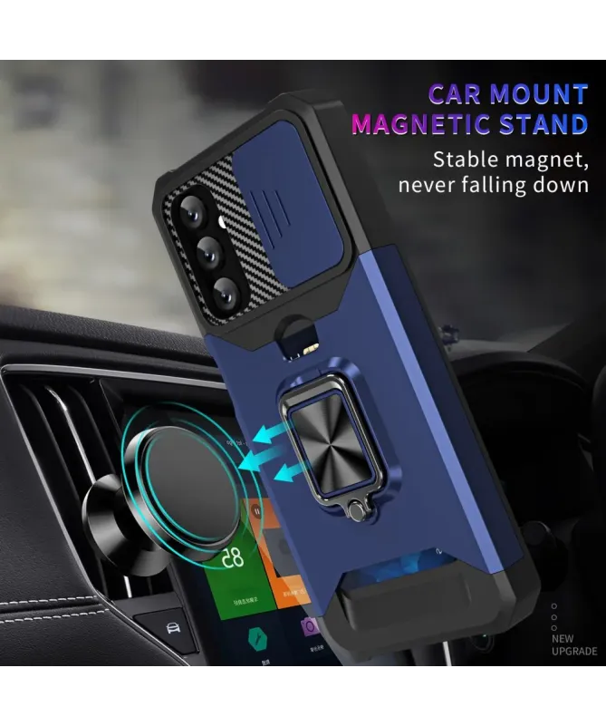 Coque Samsung Galaxy A14 5G / A14 4G Renforcée avec Support et Cache O