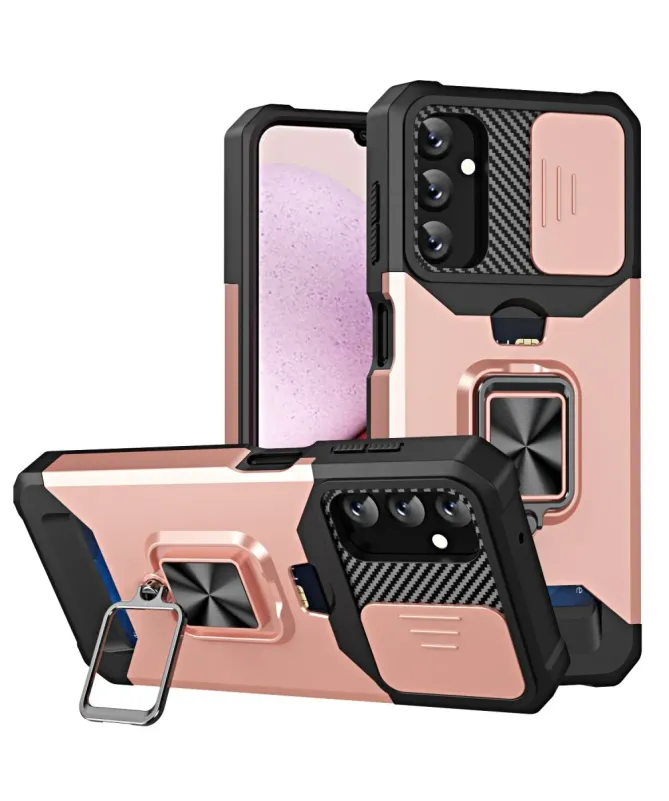 Coque Samsung Galaxy A14 5G / A14 4G Renforcée avec Support et Cache O