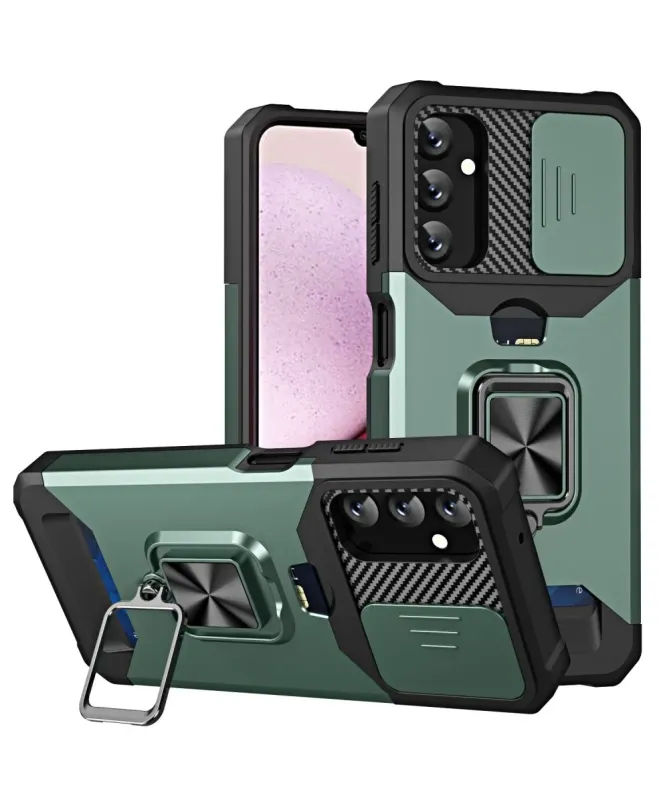 Coque Samsung Galaxy A14 5G / A14 4G Renforcée avec Support et Cache O