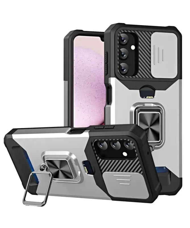 Coque Samsung Galaxy A14 5G / A14 4G Renforcée avec Support et Cache O