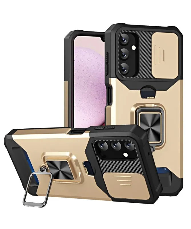Coque Samsung Galaxy A14 5G / A14 4G Renforcée avec Support et Cache O
