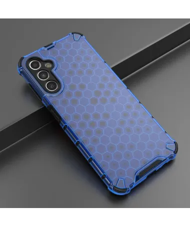 Coque Samsung Galaxy A14 4G / 5G Design Nid d'abeille Bleu - photo 10